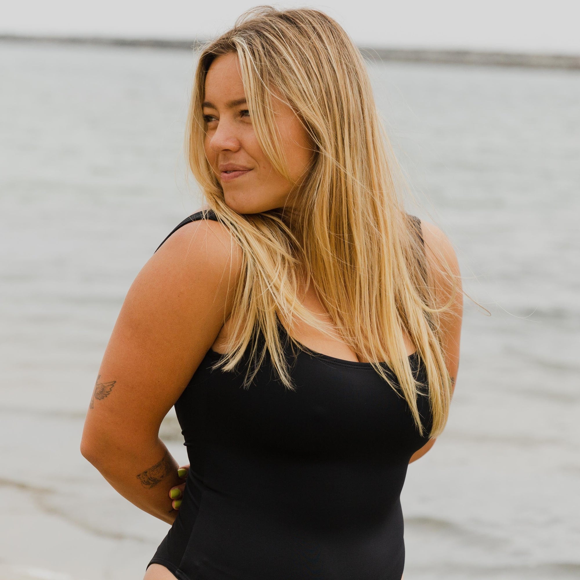 Nu Swim Pistachio One Piece - Black