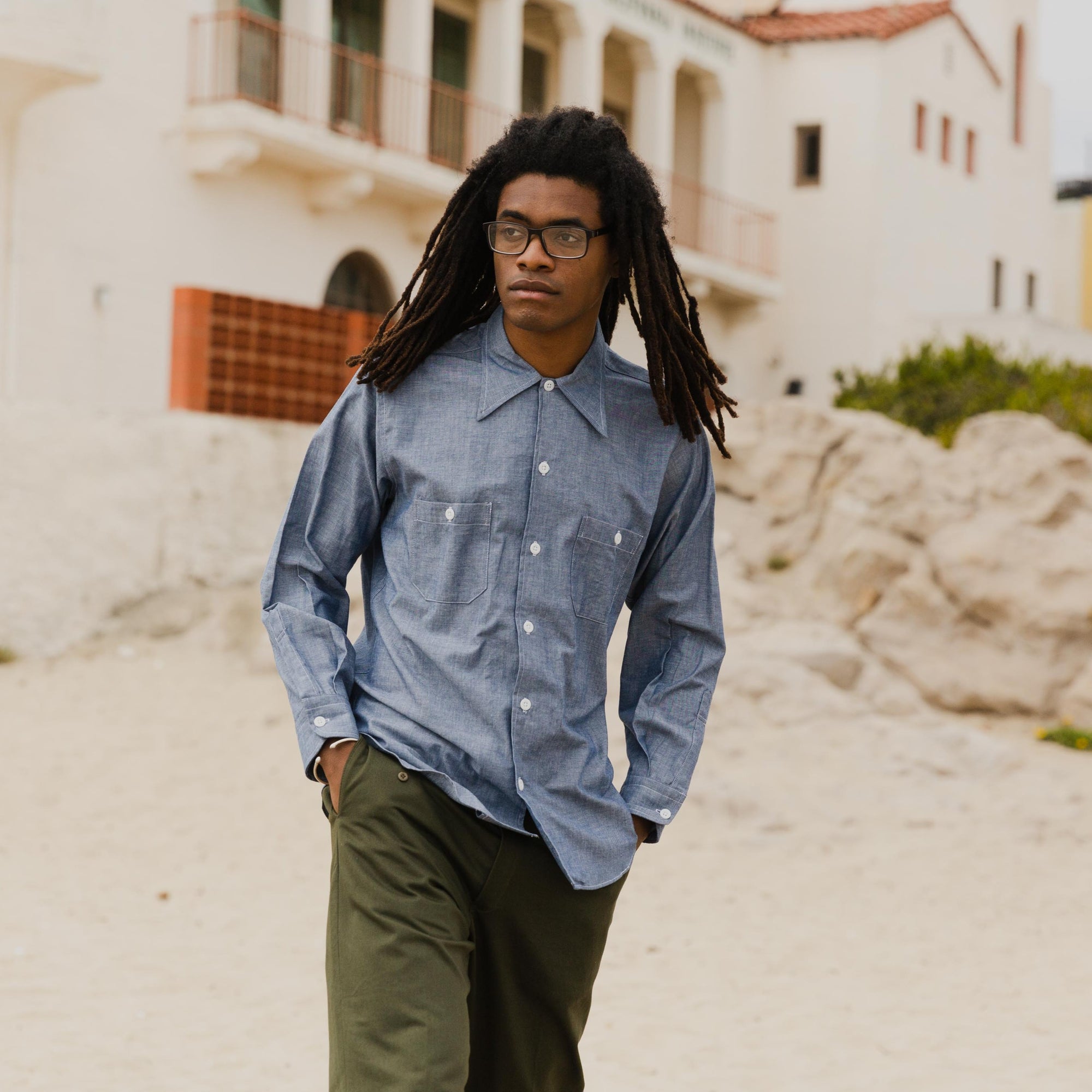 Yellow Rat 40s Work Shirt - Indigo