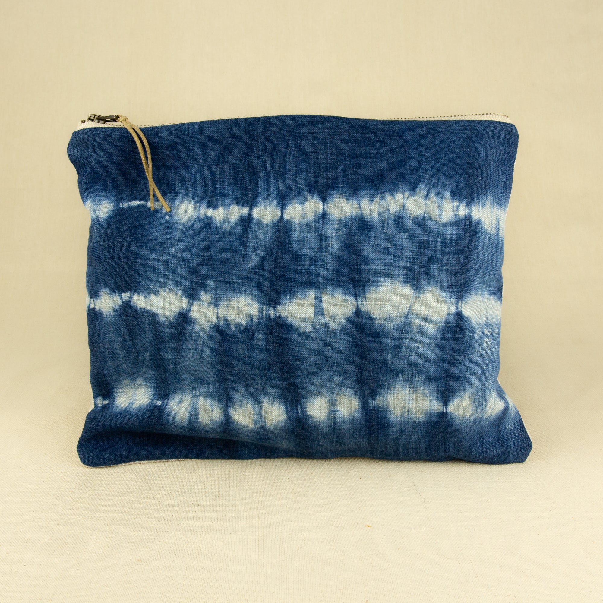 Gray Green Goods Shibori Big Zip Bag