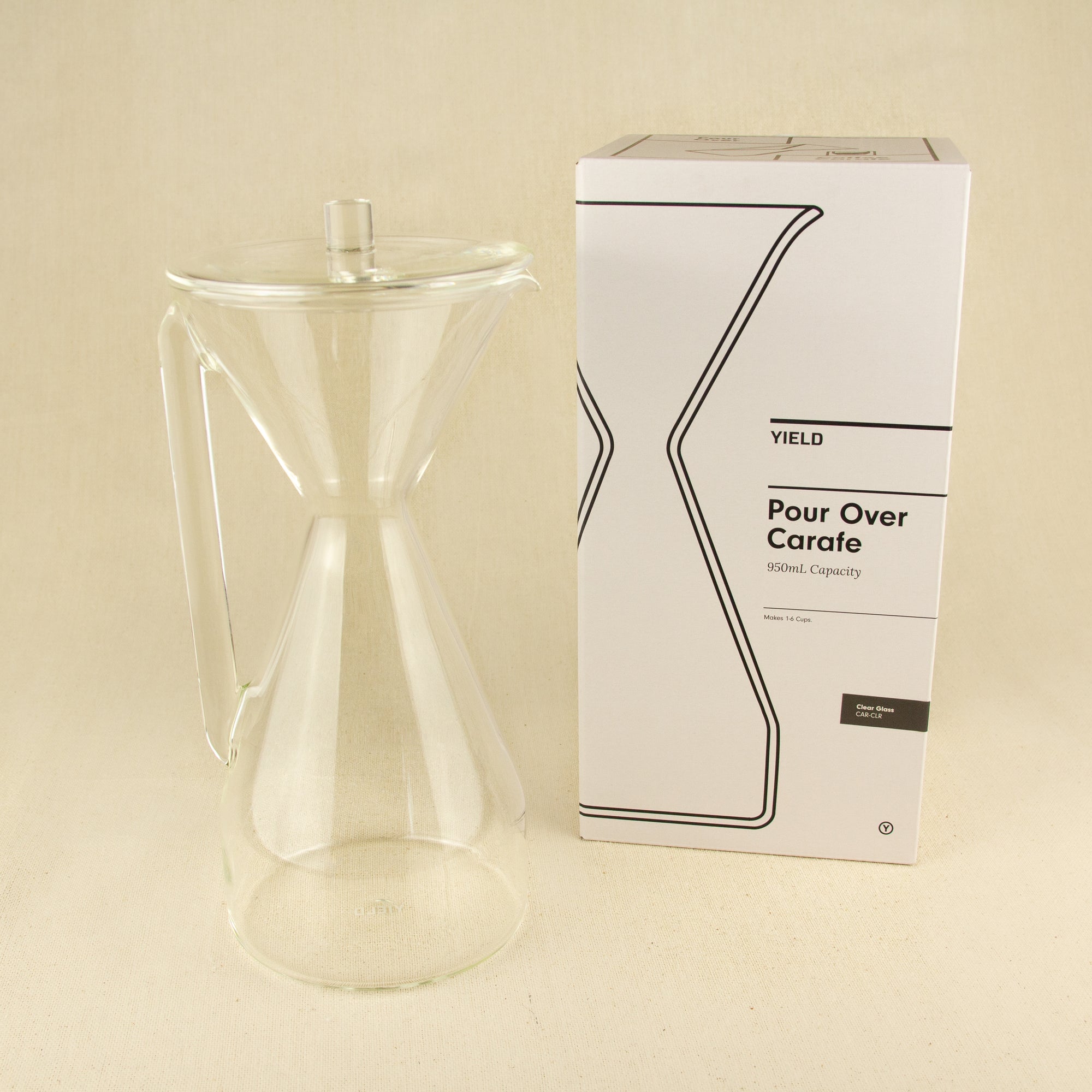 Yield Designs - Glass Pour Over Carafe - Clear