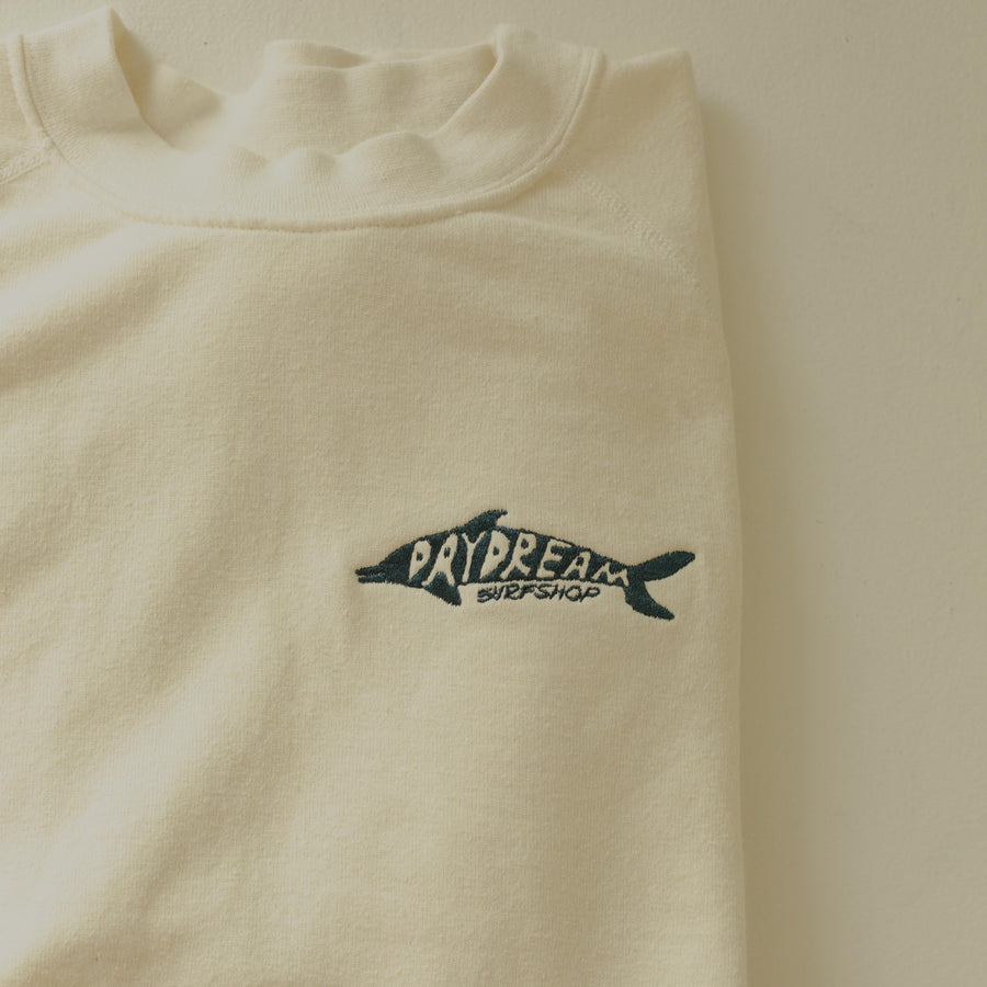 Daydream Dolphin Embroidered Sweatshirt - Moon