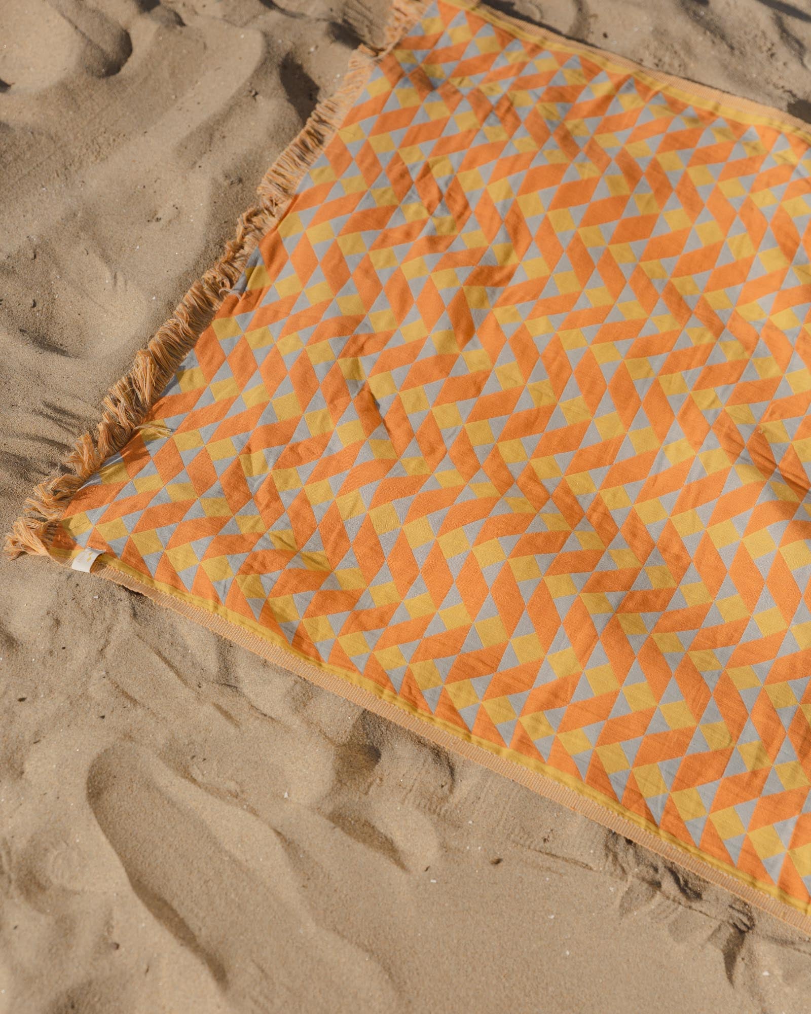 Slowtide Orange Quilt Towel Pattern