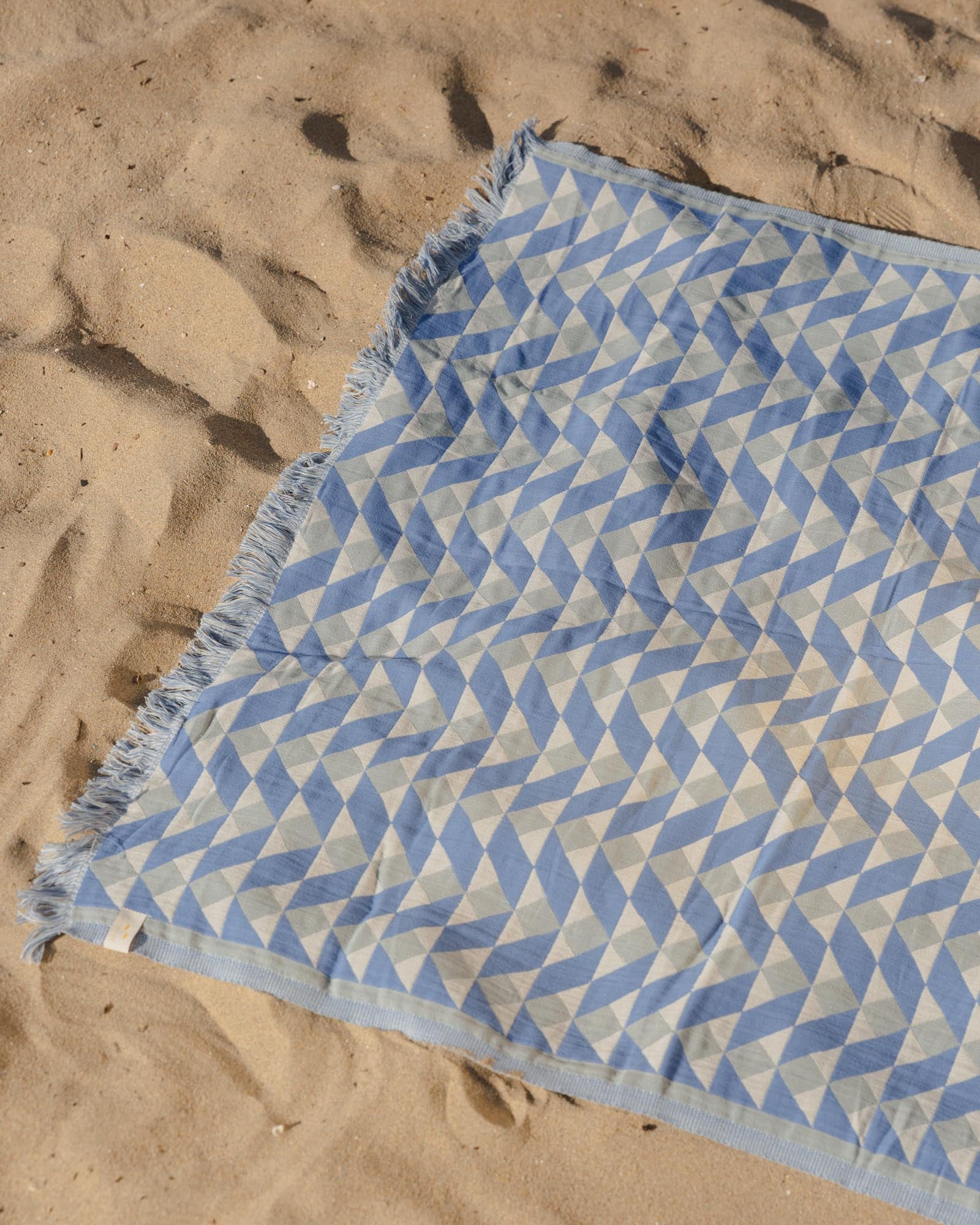 Slowtide Blue Quilt Towel Pattern