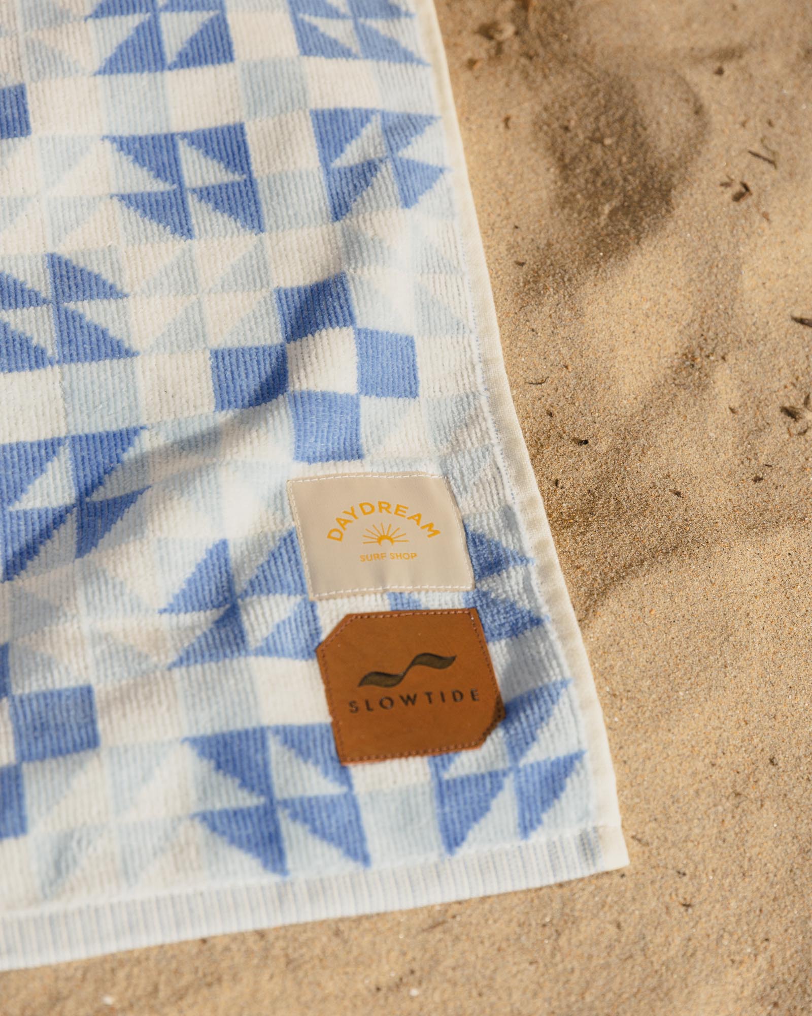 Slowtide and Daydream Quilt Towel Tags