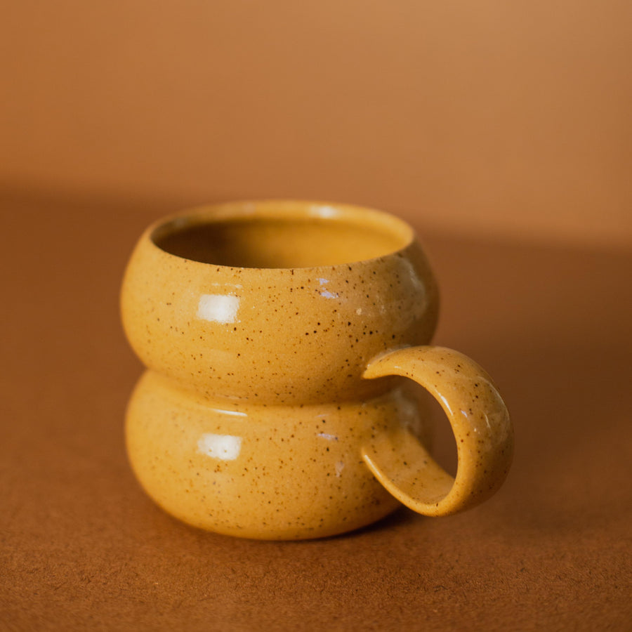 Costa Mesa Ceramics Wavy Mug - Ochre