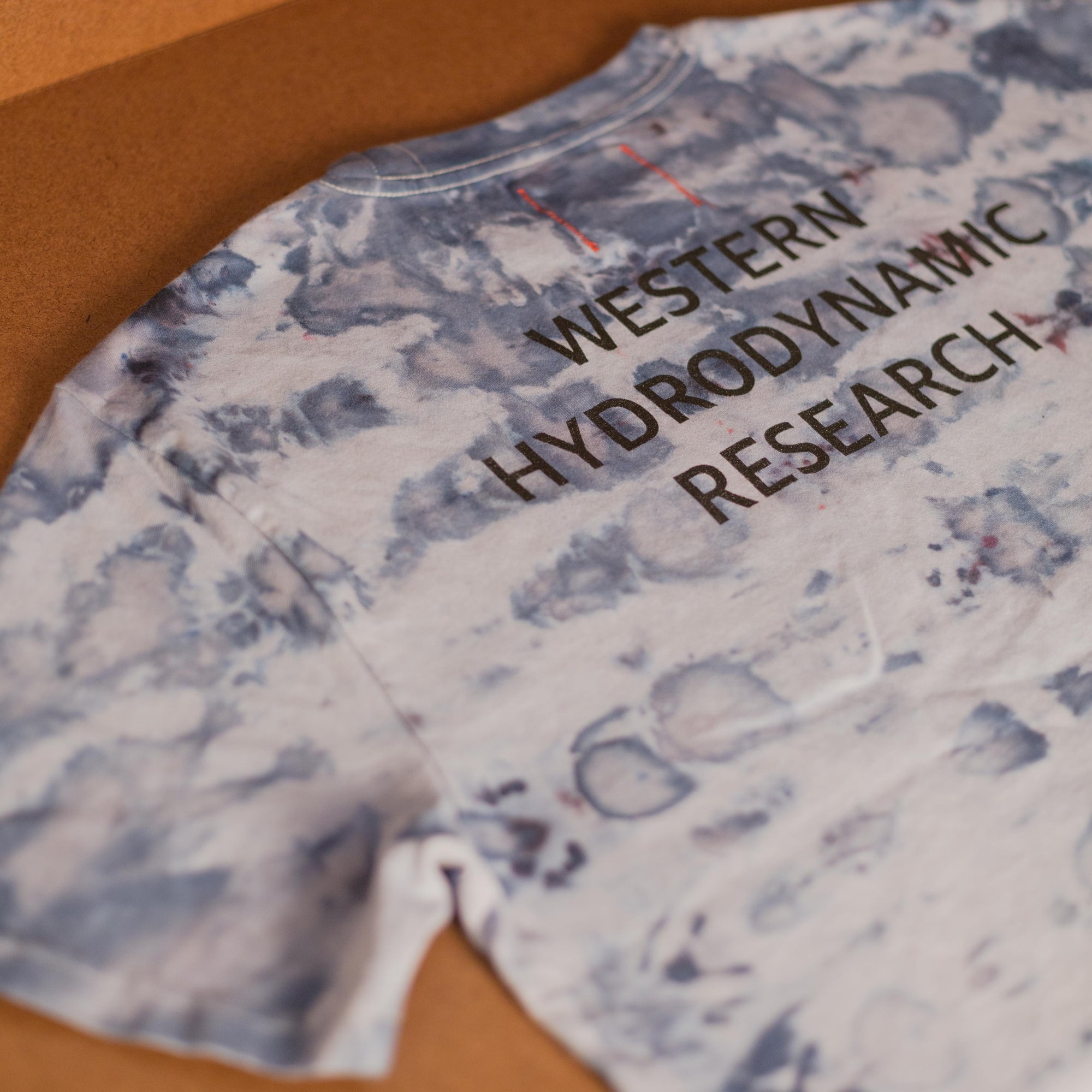 Western Hydrodynamic Research - Worker Tee (Ice Dye) back graphic