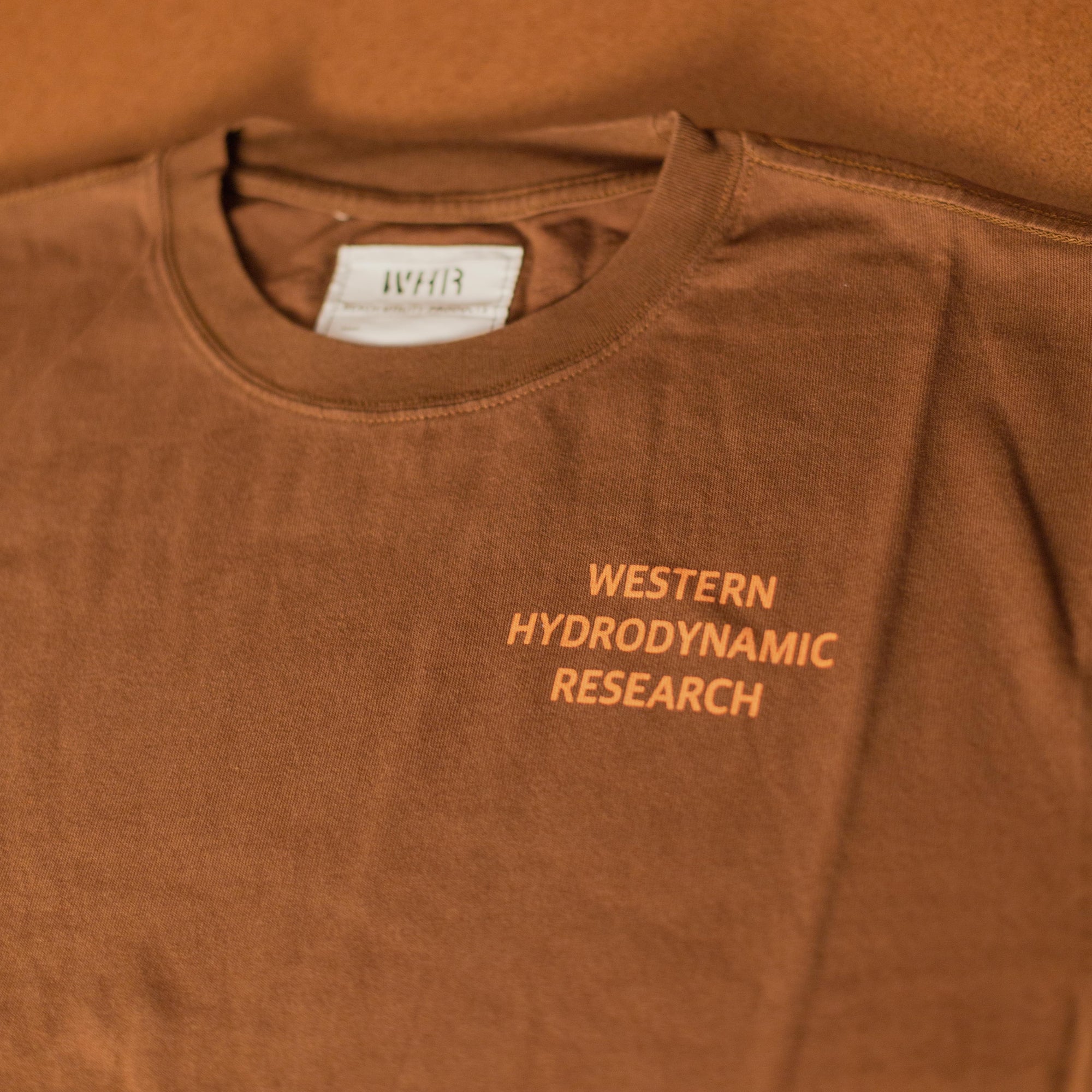 Western Hydrodynamic Research - Worker Tee (Brown) front graphic