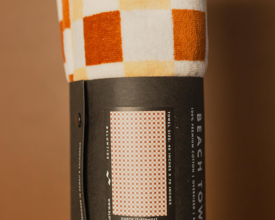 Slowtide Beach Towel - Check It Oversized
