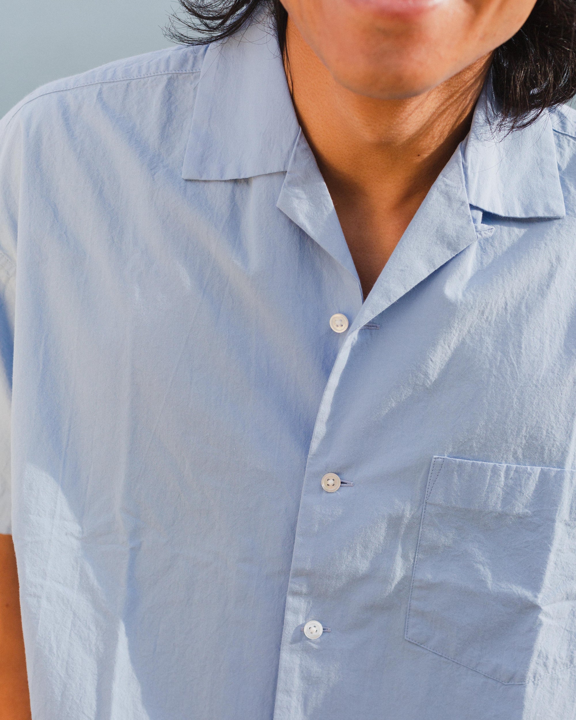 Daydream Script Open Collar Shirt