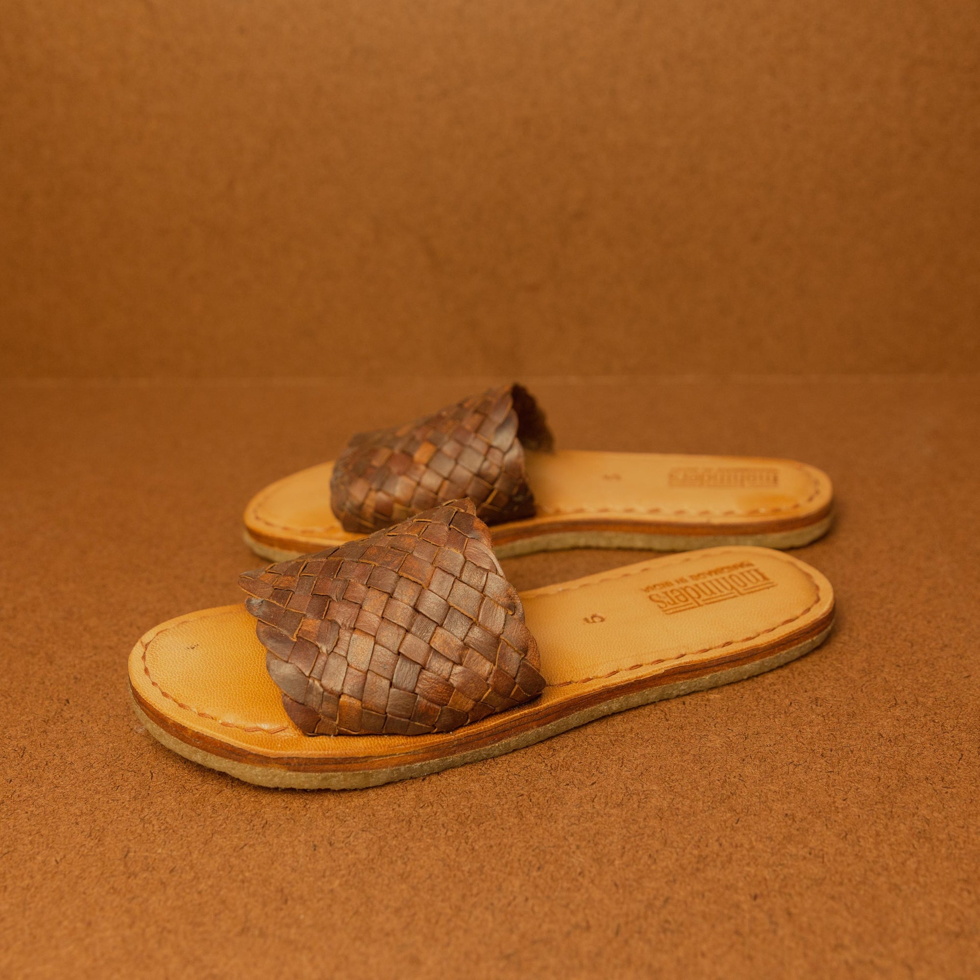 Mohinders Women&#39;s Woven Sandal in Walnut