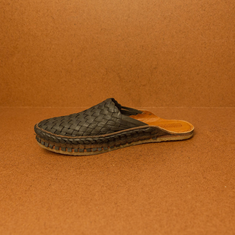 Mohinders Men's Woven City Slippers in Charcoal