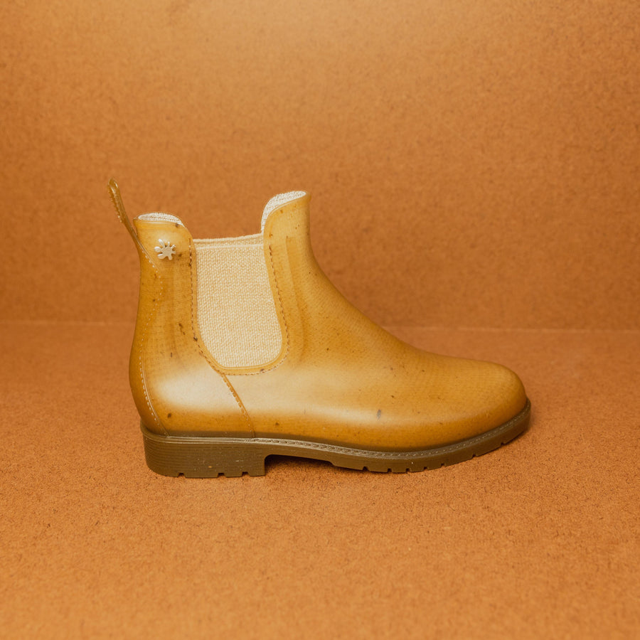 Plasticana Chelsea Rain Boot - Cream side