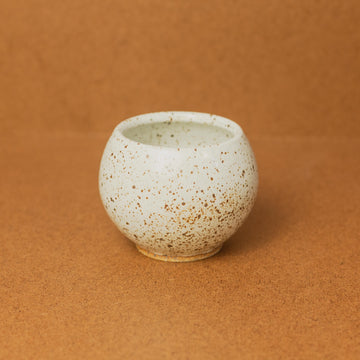 bX Ceramics - Ceramic Cup - Gloss White Speckle - Glazed