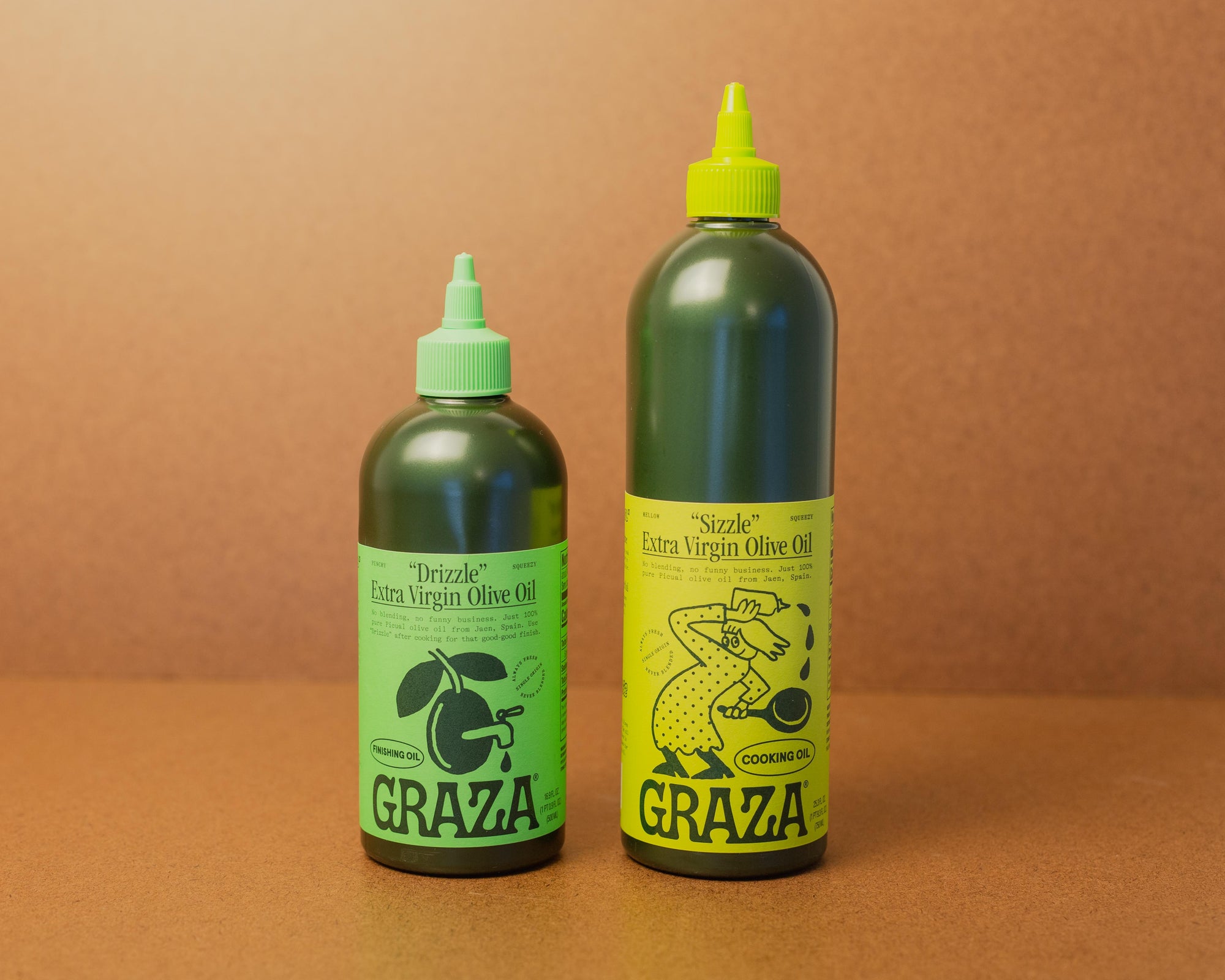 Graza "Drizzle" and "Sizzle" Extra Virgin Olive Oil 