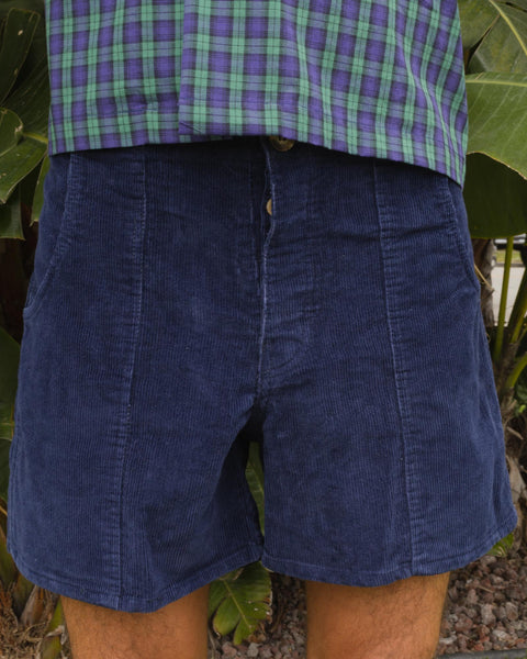 Garabaldi Corduroy Shorts - Navy – Daydream Surf Shop