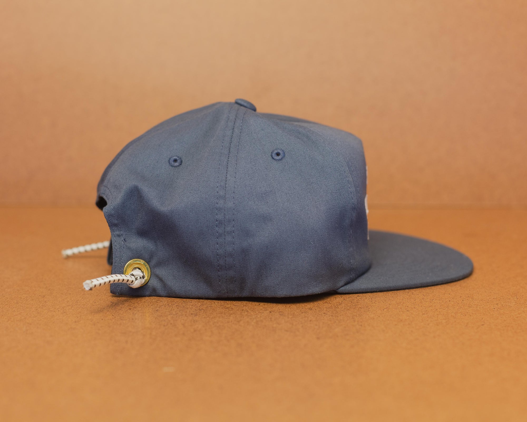 Western Hydrodynamic Research- Canvas Promotional Hat (Navy) side view