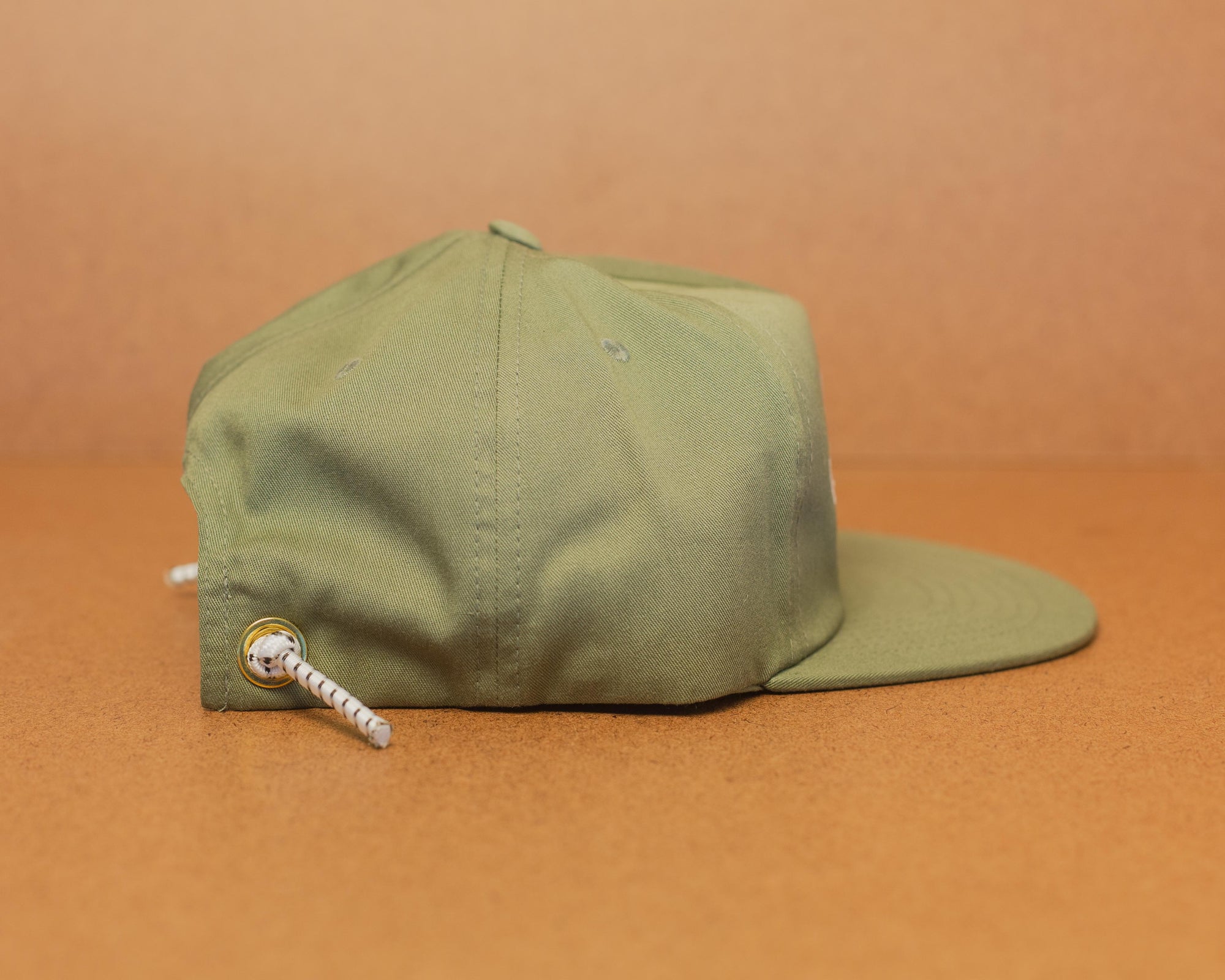 Western Hydrodynamic Research- Canvas Promotional Hat (Green) side view