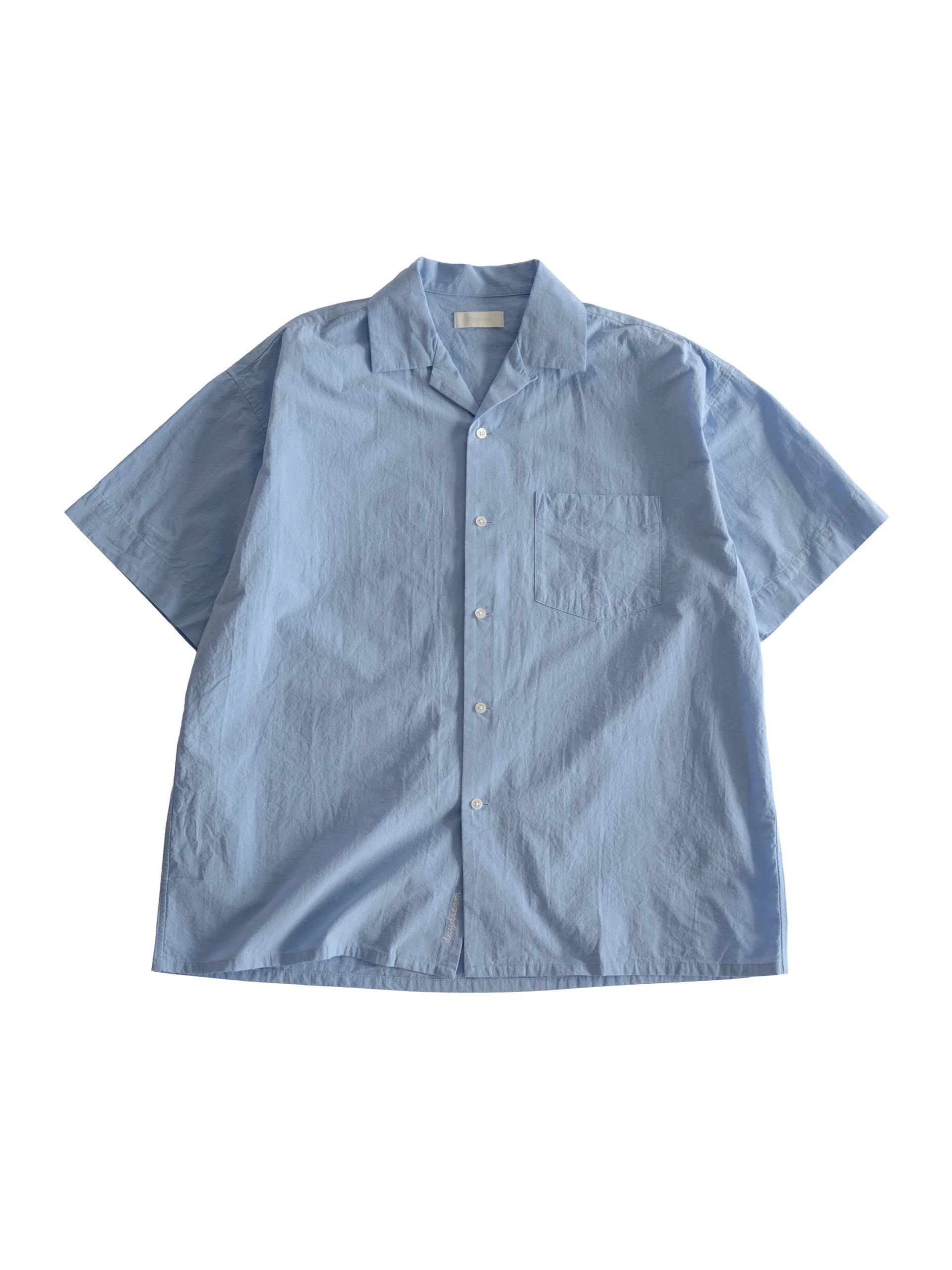 Daydream Script Open Collar Shirt