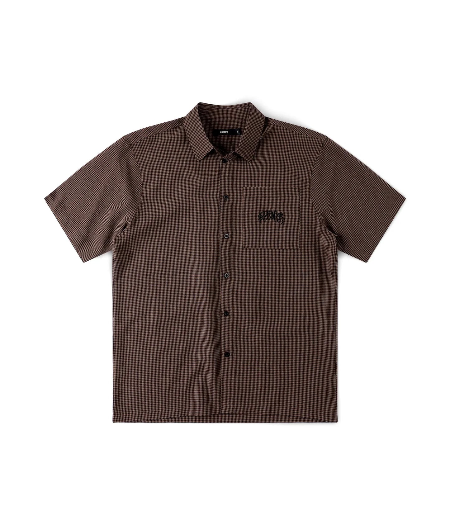 Former - Vivian Check SS Shirt Brown