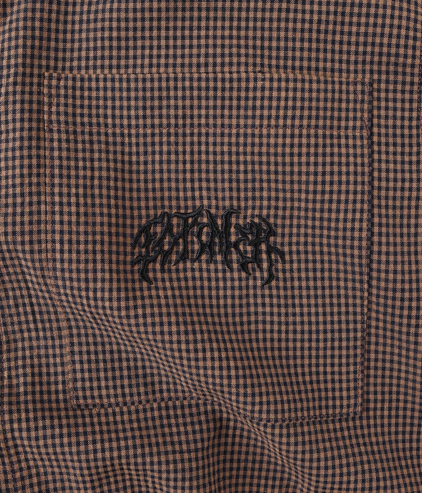Former - Vivian Check SS Shirt Brown