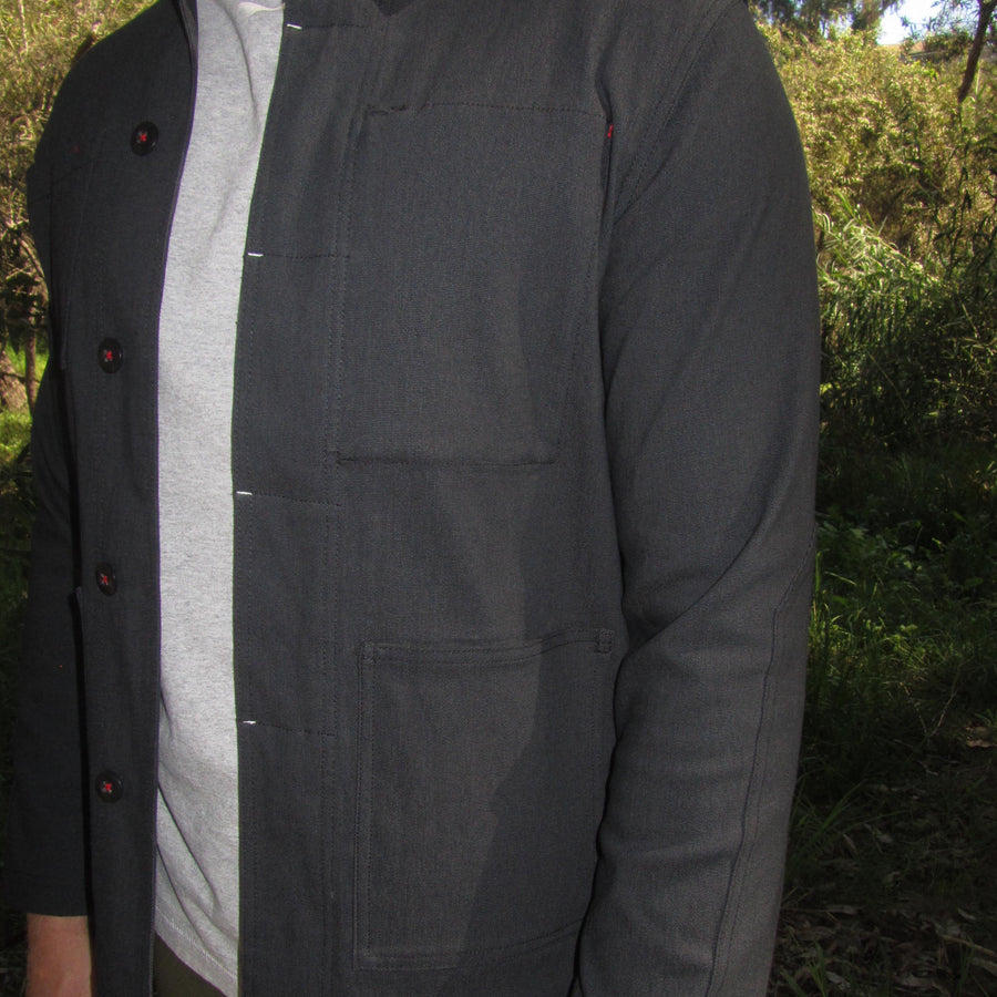 Ola Canvas Utility Jacket 01 - Navy