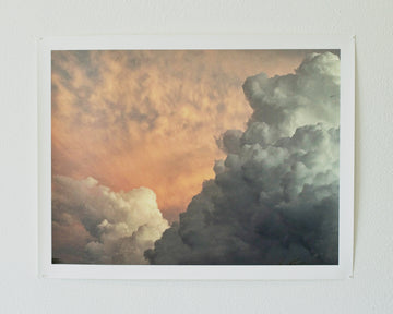Cloud photos, 2023. Ink print on artists series cotton paper. 33 1/2” L x 26 1/2” W