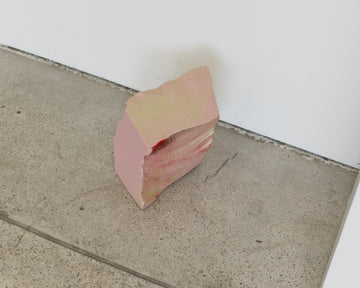 Small foam sculpture, 2023. Polystyrene, enamel, epoxy resin. 8 1/2” H x 5” W