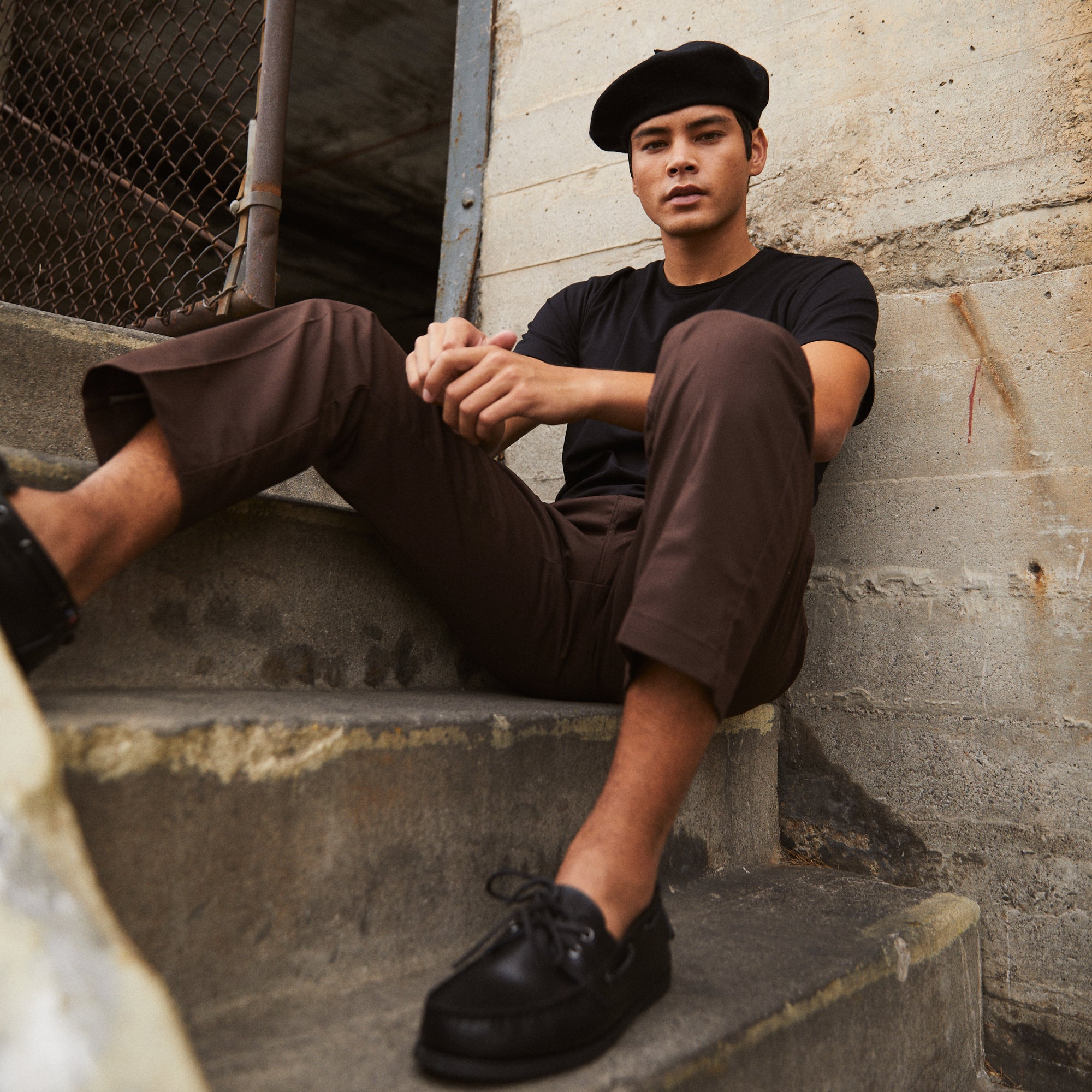 North Sea Beret on Model