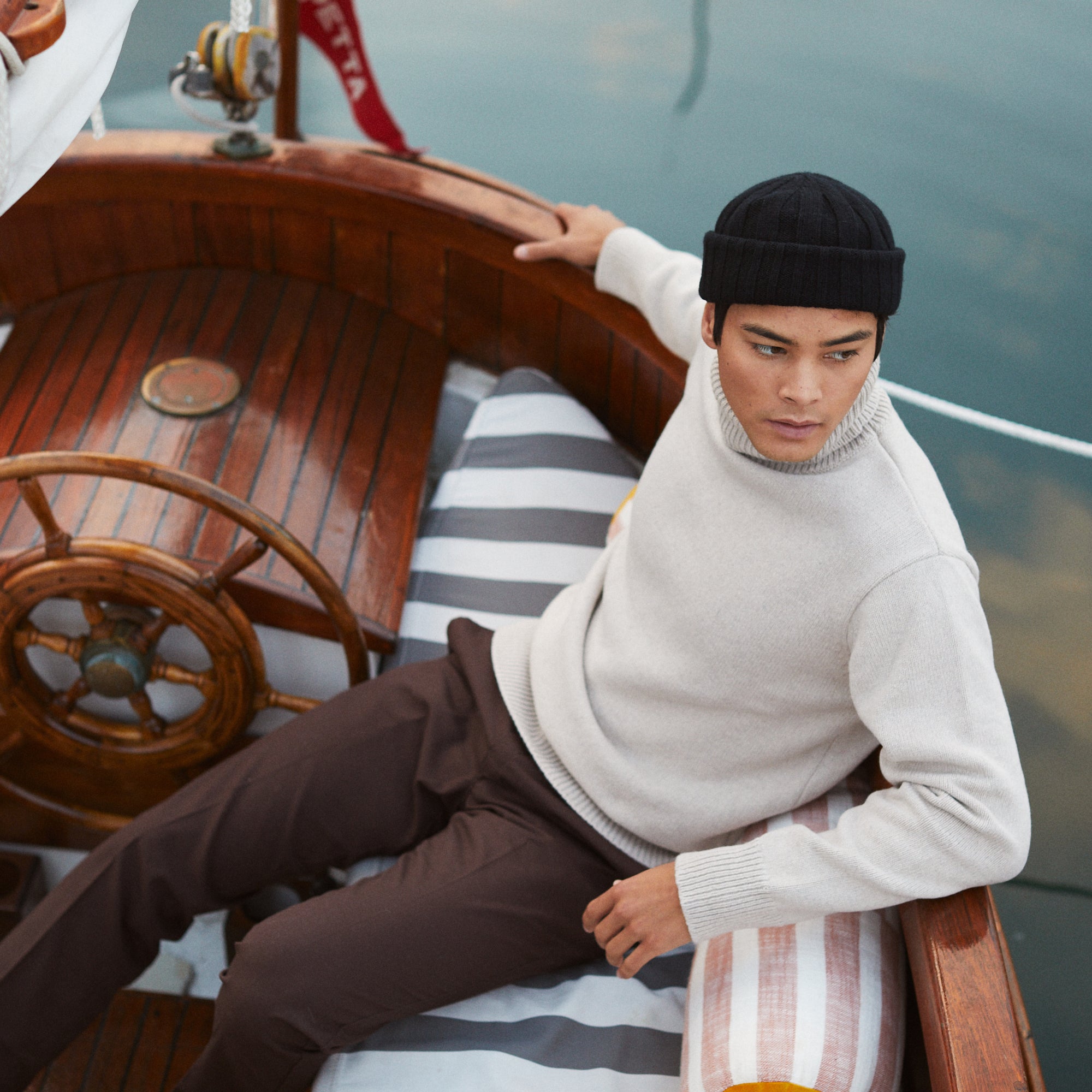 Yellow 108 Zissou Beanie, Front