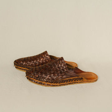 Mohinders Women's Woven Slides in Walnut