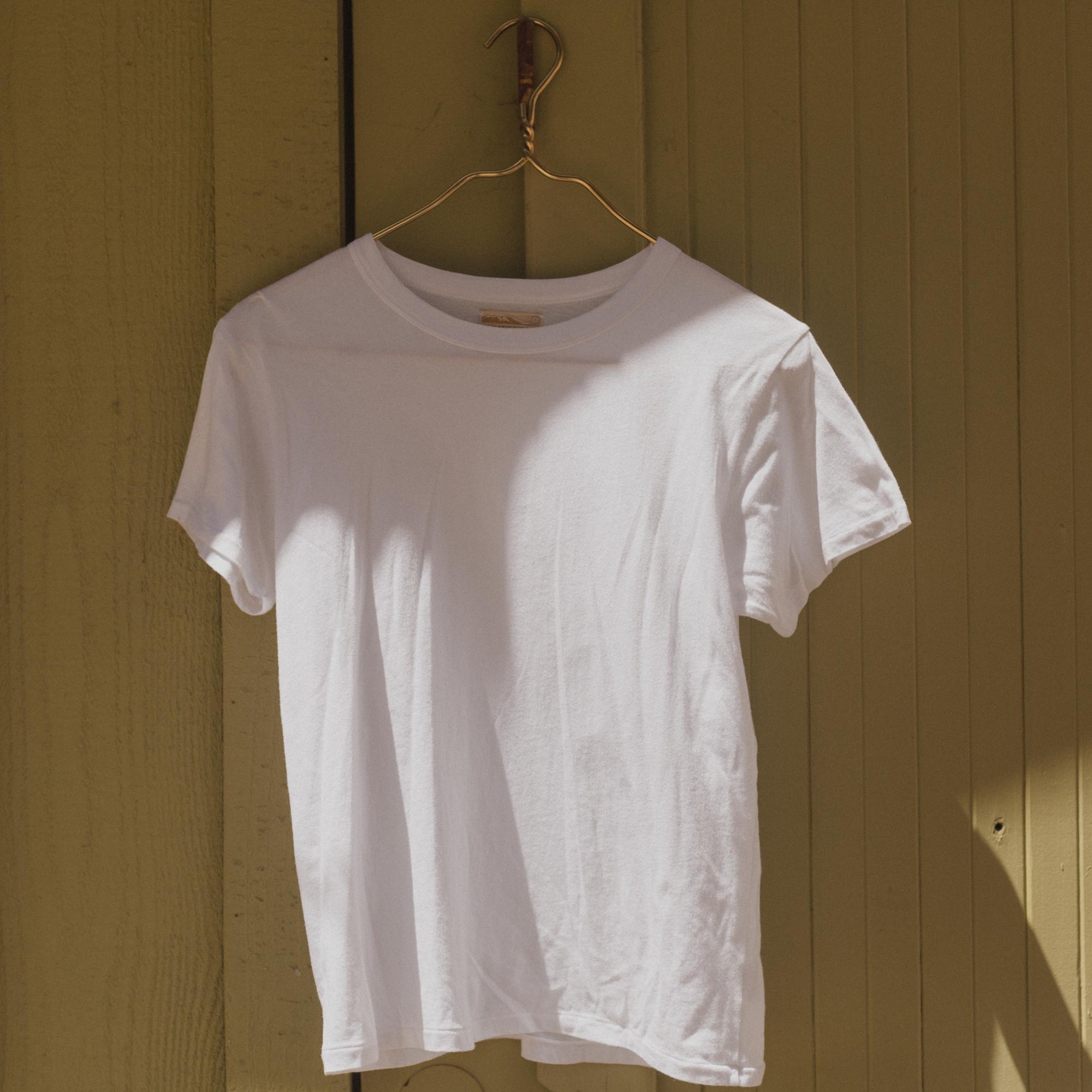 Womens Vintage Fit Cotton Tee in White