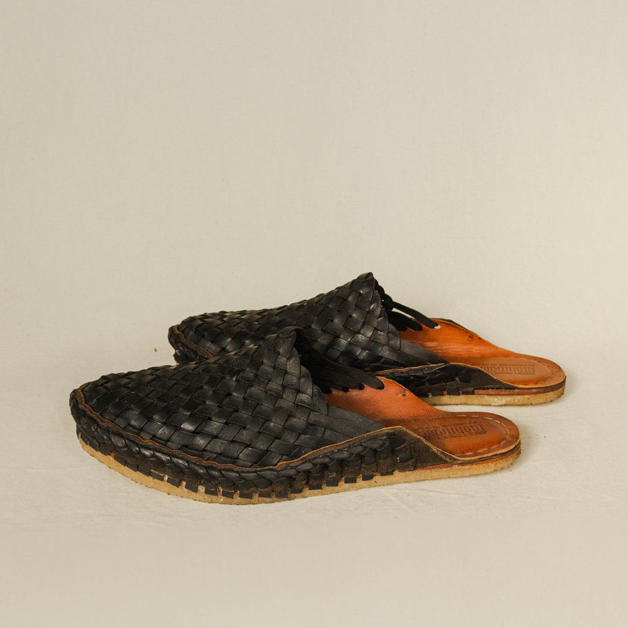Mohinders Women's Woven Slides in Charcoal
