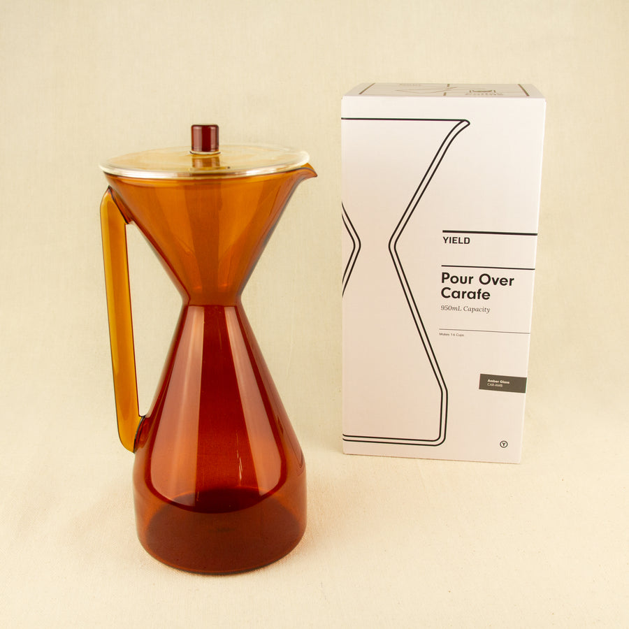 Yield Designs - Glass Pour Over Carafe - Amber